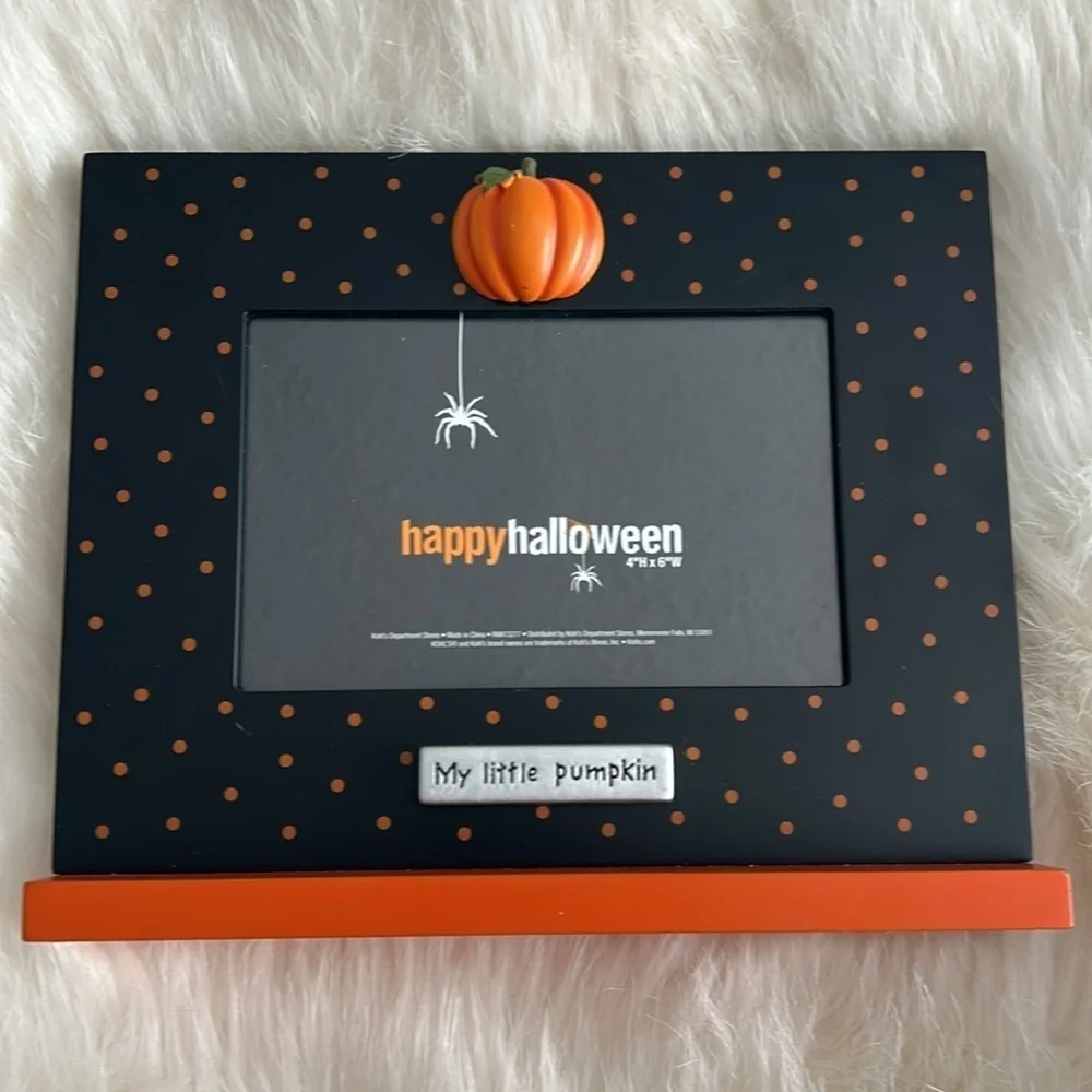 Halloween picture frame and spider decoration